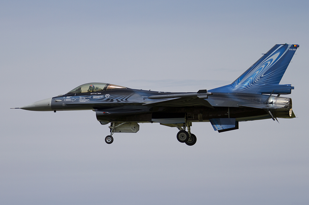 Belgium - Air Force, FA-110, Sabca, F-16AM Fighting Falcon, 06.06.2010, EKSP, Skrydstrup, Denmark 





