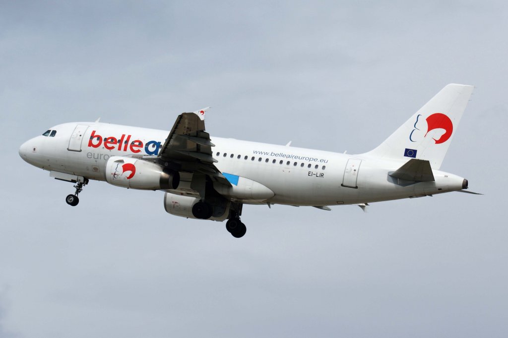 Belle Air Europe, EI-LIR, Airbus, A 319-100, 21.04.2012, STR-EDDS, Stuttgart, Germany 
