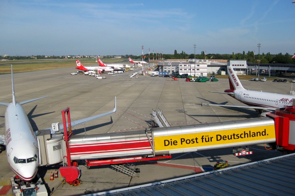 Berlin-Tegel Airport am 9. September 2009 um 17.00 Uhr