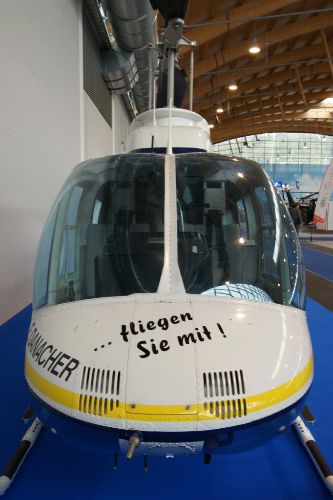 BHF Bodensee Helicopter, D-HEDB, Bell, 206 B (Front), 18.04.2012, Aero 2012 (EDNY-FDH), Friedrichshafen, Germany