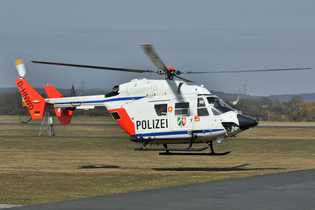 Bk 117 C-1 D-HNWO, Polizei NRW, Bonn-Hangelar 06.03.2013