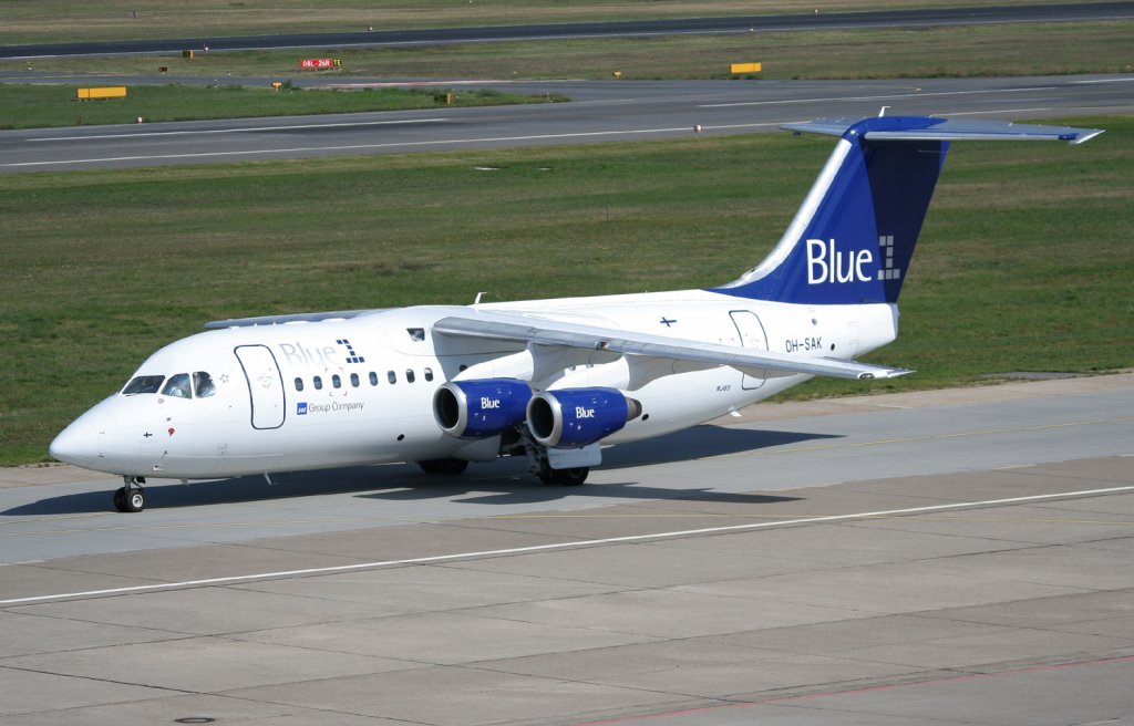Blue 1 Avro Regjet RJ85 OH-SAK am 05.09.2010 auf dem Flughafen Berlin-Tegel