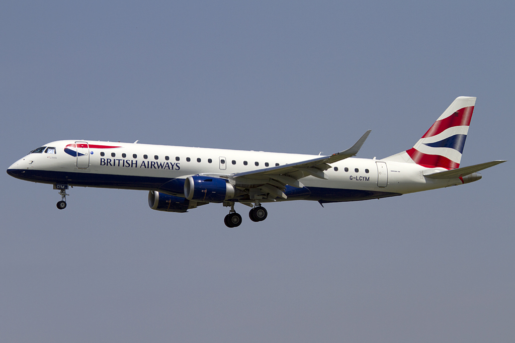 British Airways - CityFleyer, G-LCYM, Embraer, ERJ-195SR, 16.06.2011, BCN, Barcelona, Spain 






