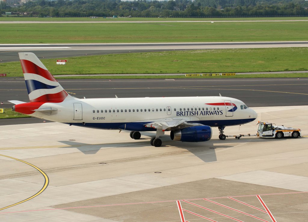 British Airways, G-EUOC, Airbus A 319-100, 28.07.2011, DUS-EDDL, Dsseldorf, Germany

