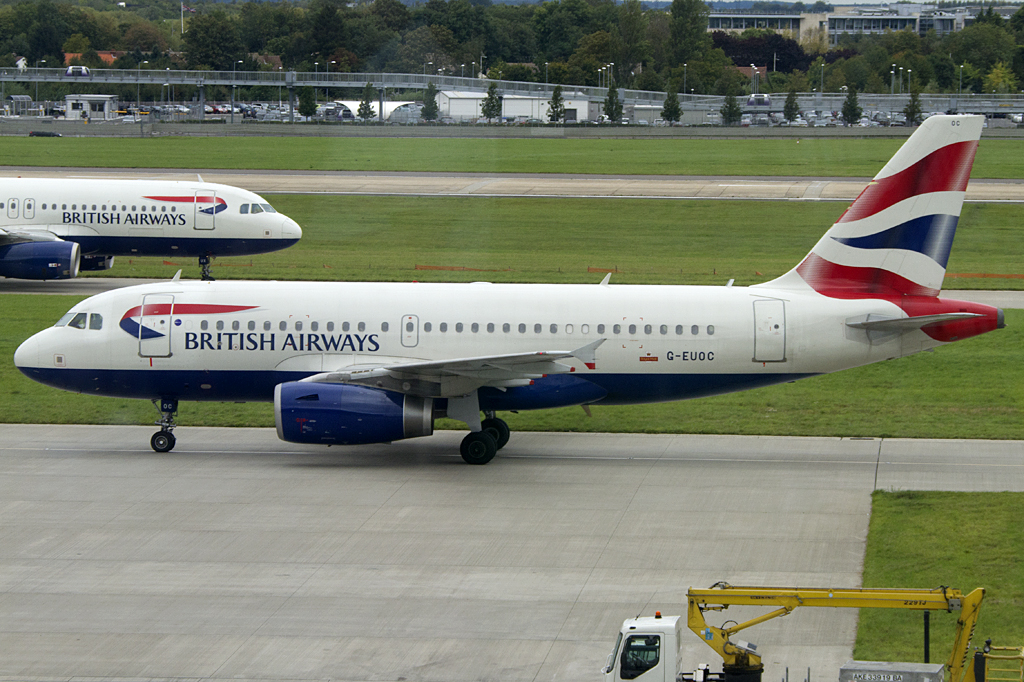 British Airways, G-EUOC, Airbus, A319-131, 09.09.2011, LHR, London, Great Britain



