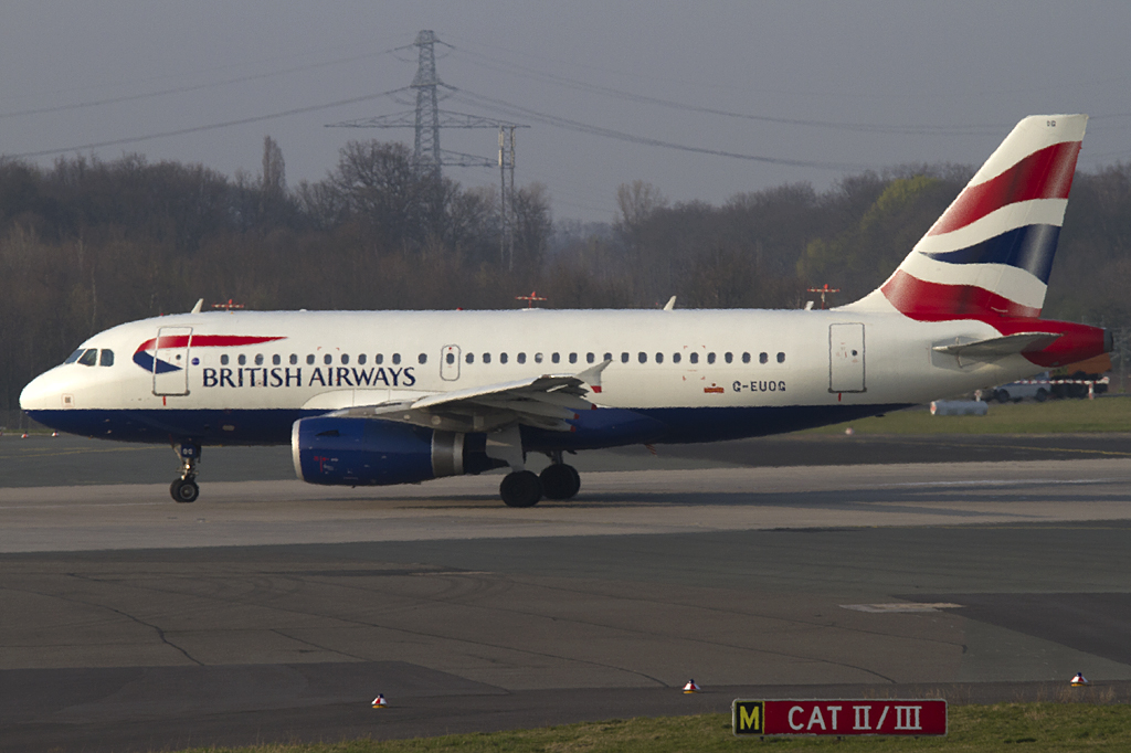 British Airways, G-EUOG, Airbus, A319-131, 29.03.2011, DUS, Dsseldorf, Germany 





