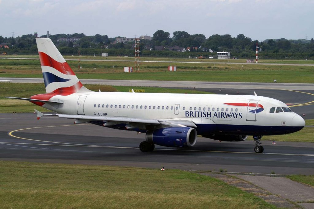 British Airways, G-EUOH, Airbus A 319-100, 2007.07.18, DUS, Dsseldorf, Germany