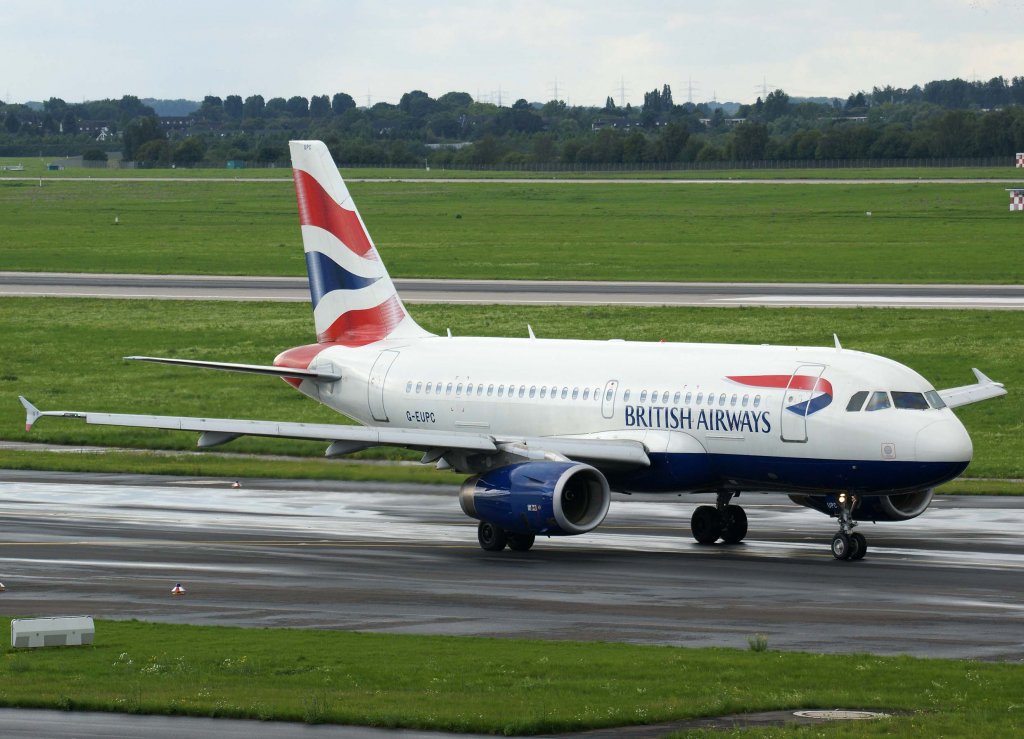 British Airways, G-EUPC, Airbus A 319-100, 2010.08.28, DUS-EDDL, Dsseldorf, Germany 

