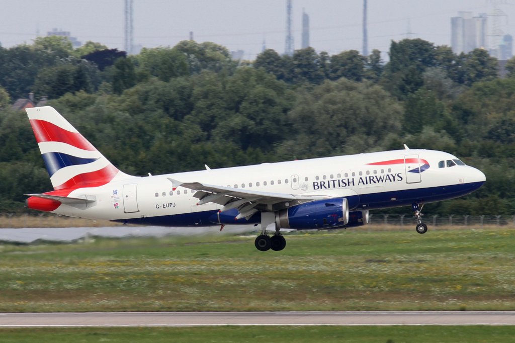 British Airways, G-EUPJ, Airbus, A 319-100, 11.08.2012, DUS-EDDL, Dsseldorf, Germany 

