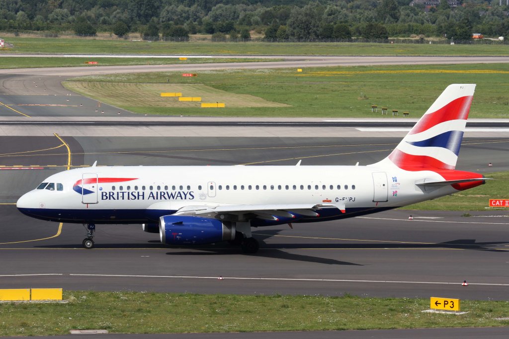 British Airways, G-EUPJ, Airbus, A 319-100, 11.08.2012, DUS-EDDL, Dsseldorf, Germany 

