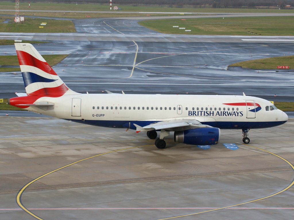 British Airways, G-EUPP, Airbus, A 319-100, 06.01.2012, DUS-EDDL, Dsseldorf, Germany 