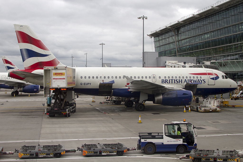 British Airways, G-EUPY, Airbus, A319-131, 09.09.2011, LHR, London, Great Britain 




