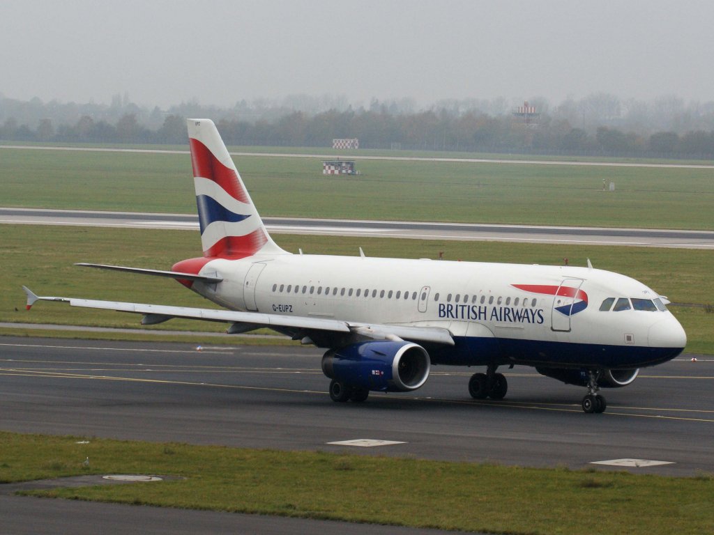 British Airways, G-EUPZ, Airbus, A 319-100, 13.11.2011, DUS-EDDL, Dsseldorf, Germany