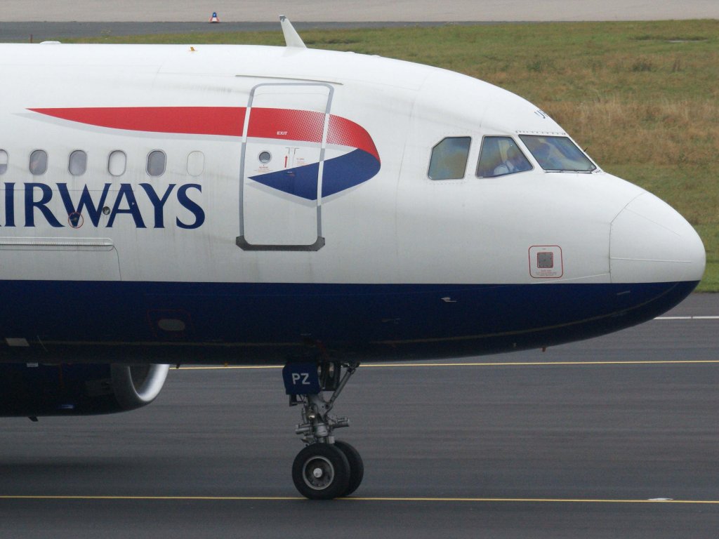 British Airways, G-EUPZ, Airbus, A 319-100 (Bug/Nose), 13.11.2011, DUS-EDDL, Dsseldorf, Germany
