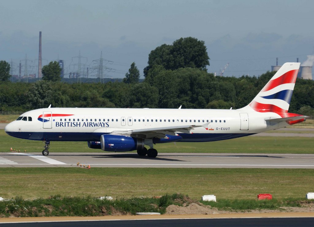 British Airways, G-EUUT, Airbus A 320-200, 2008.07.15, DUS, Dsseldorf, Germany