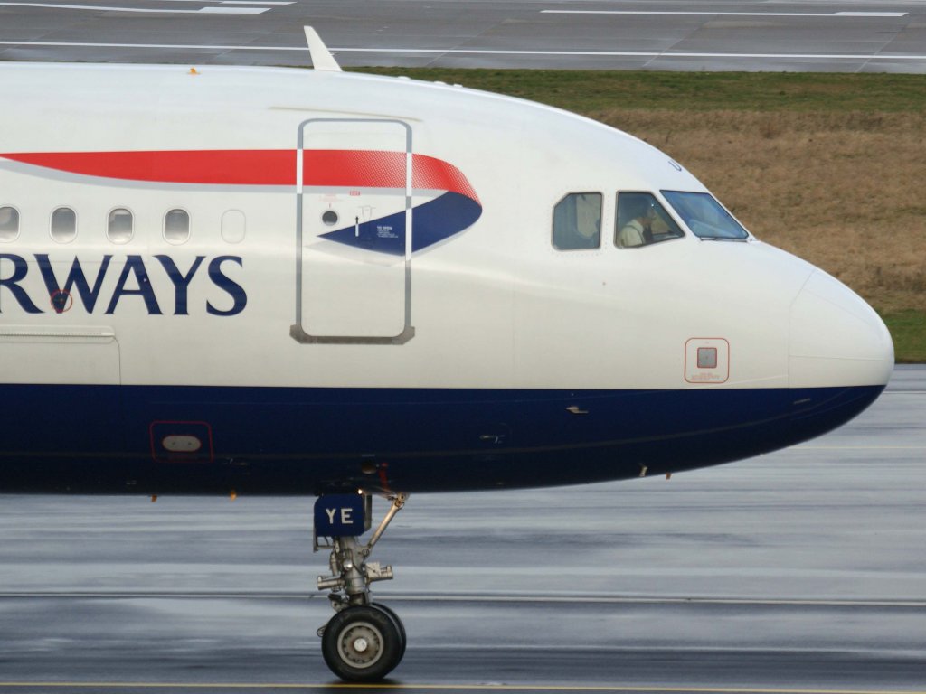 British Airways, G-EUYE, Airbus, A 320-200 (Bug/Nose), 06.01.2012, DUS-EDDL, Dsseldorf, Germany

