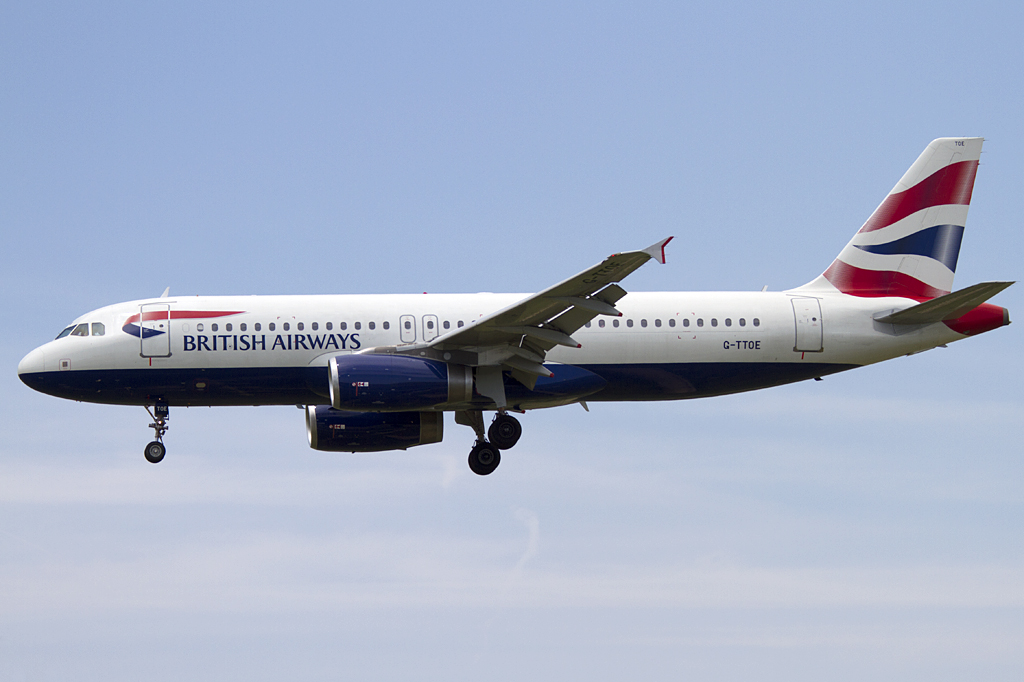 British Airways, G-TTOE, Airbus, A320-232, 18.06.2011, BCN, Barcelona, Spain 




