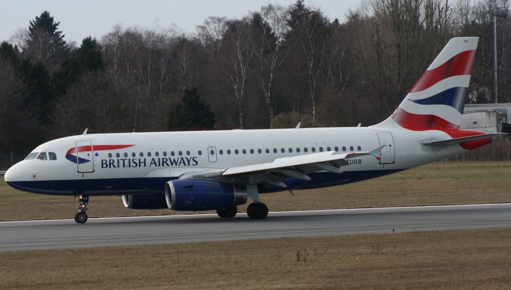 British Airways,G-EUOB,Airbus A319-131,12.02.2011,HAM-EDDH,Hamburg,Germany