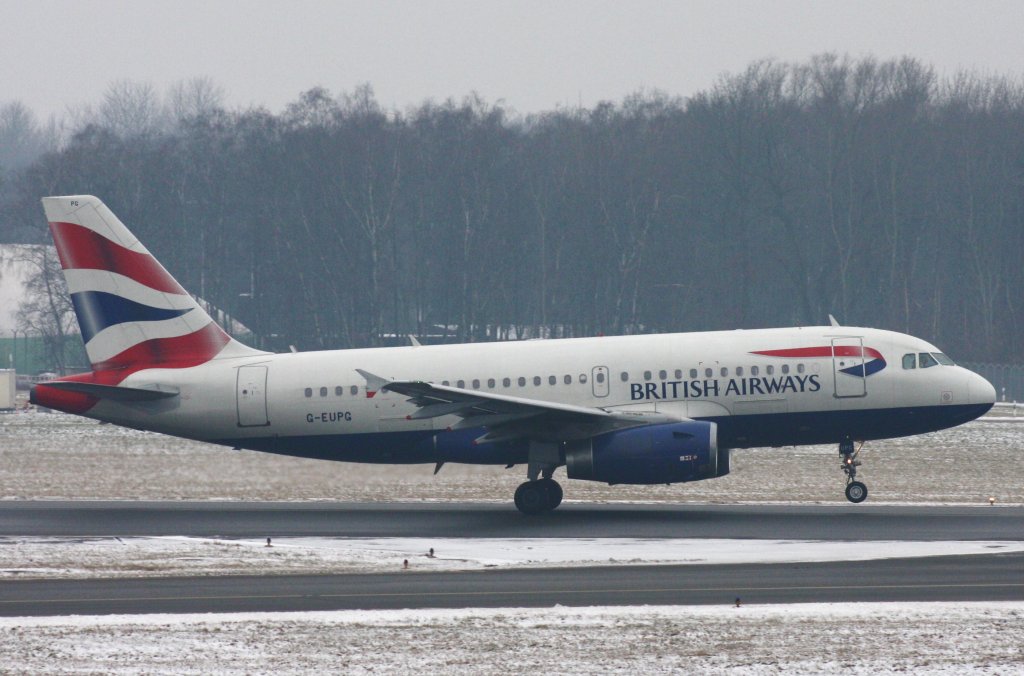 British Airways,G-EUPG,(c/n 1222),Airbus A319-131,29.01.2012,HAM-EDDH,Hamburg,Germany
