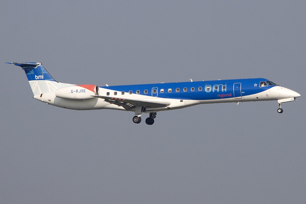 British Midland, G-RJXE, Embraer, ERJ-145EP, 19.09.2009, AMS, Amsterdam, Niederlande 


