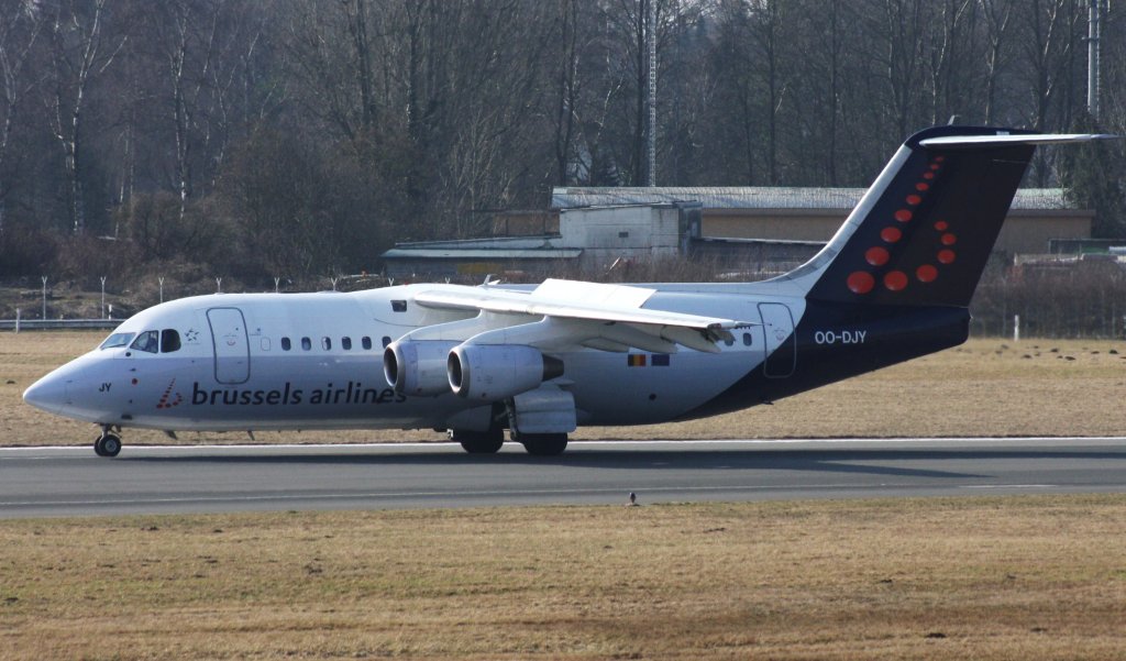 Brussels Airlines,OO-DJY,(c/n E2302),British Aerospace Avro RJ85,06.03.2012,HAM-EDDH,HAmburg,Germany