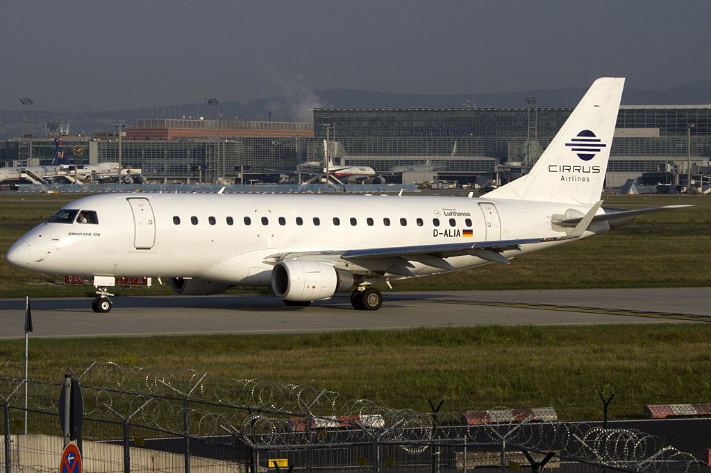 Cirrus Airlines, D-ALIA, Embraer, E-170, 25.09.2009, FRA, Frankfurt, Germany 

