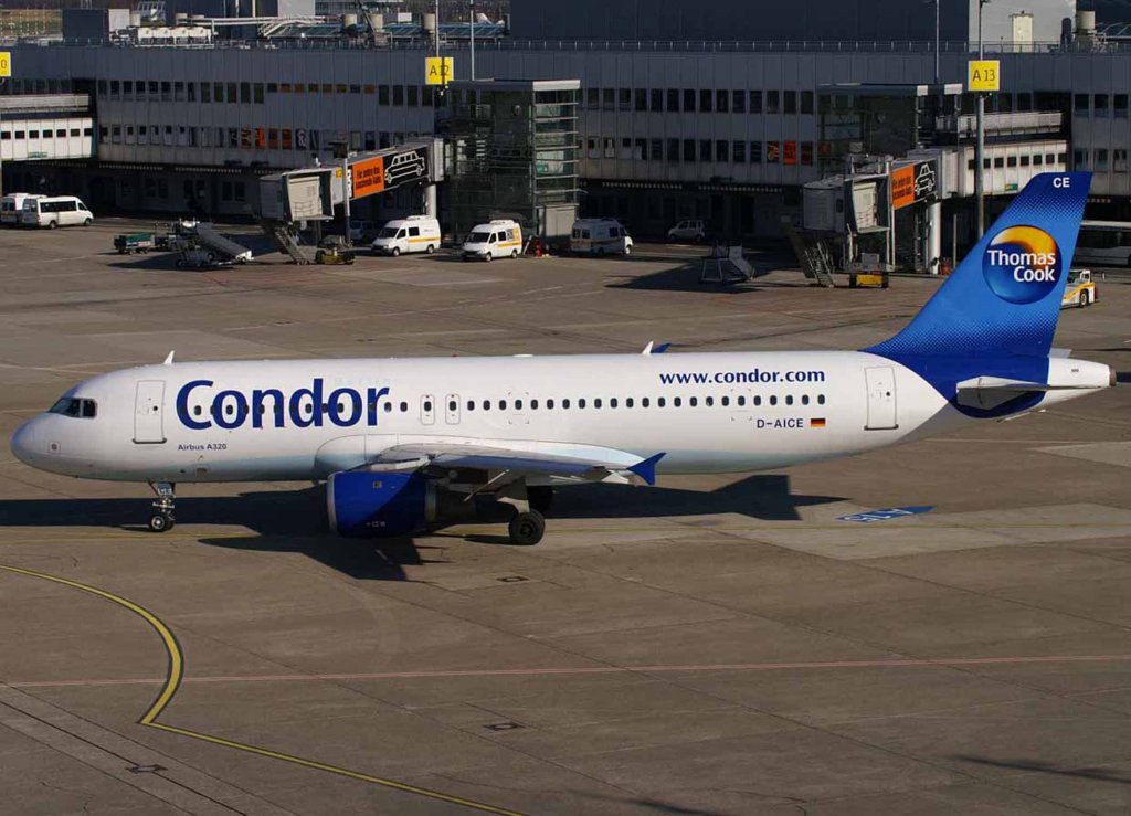 Condor-Berlin, D-AICE, Airbus A 320-200, 2008.02.09, DUS, Dsseldorf, Germany