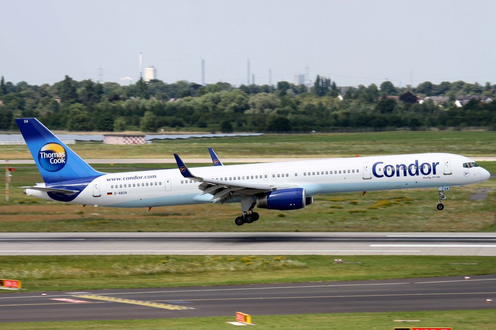 Condor, D-ABOA, Boeing, 757-300 wl, 11.08.2012, DUS-EDDL, Dsseldorf, Germany 