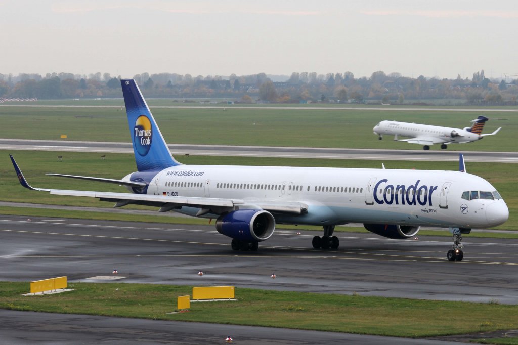 Condor, D-ABOB, Boeing, 757-300 wl, 10.11.2012, DUS-EDDL, Dsseldorf, Germany 