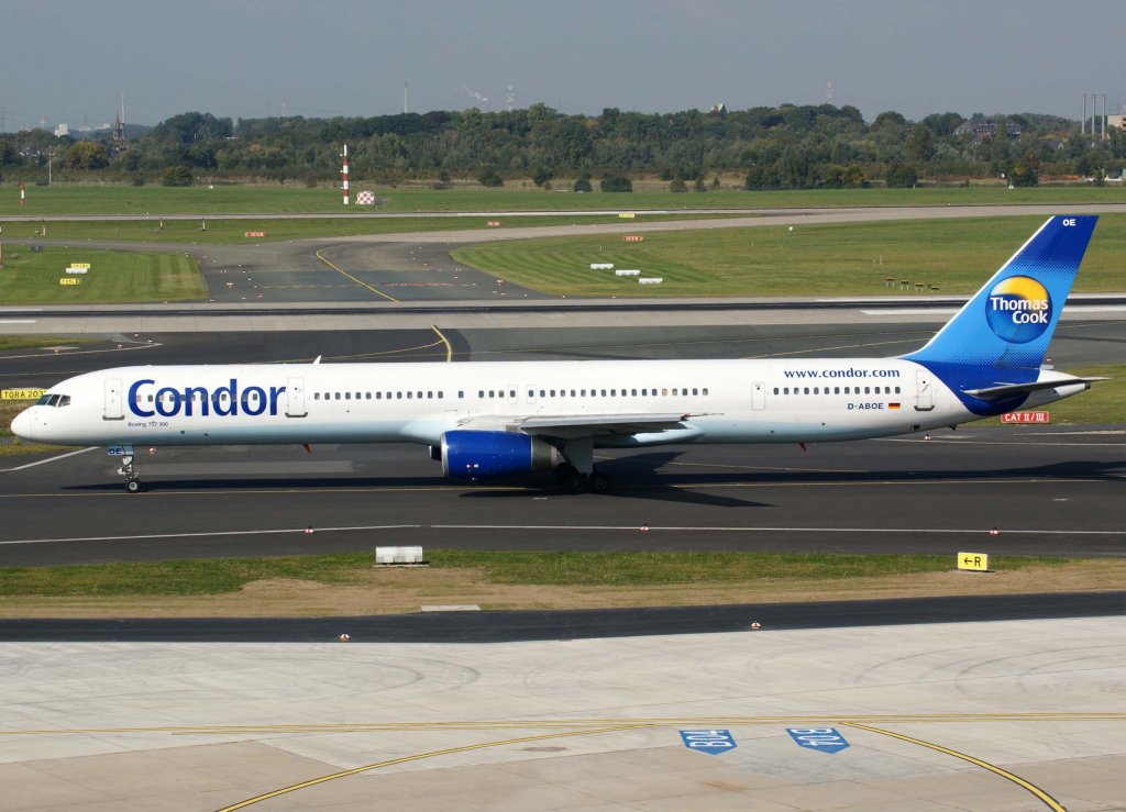 Condor, D-ABOE, Boeing 757-300, 2008.09.26, DUS, Dsseldorf, Germany