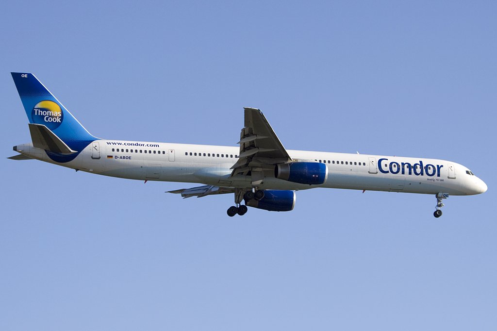Condor, D-ABOE, Boeing, B757-330, 31.08.2009, FRA, Frankfurt, Germany 

