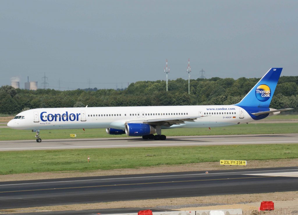 Condor, D-ABOF, Boeing 757-300, 2008.08.31, DUS, Dsseldorf, Germany