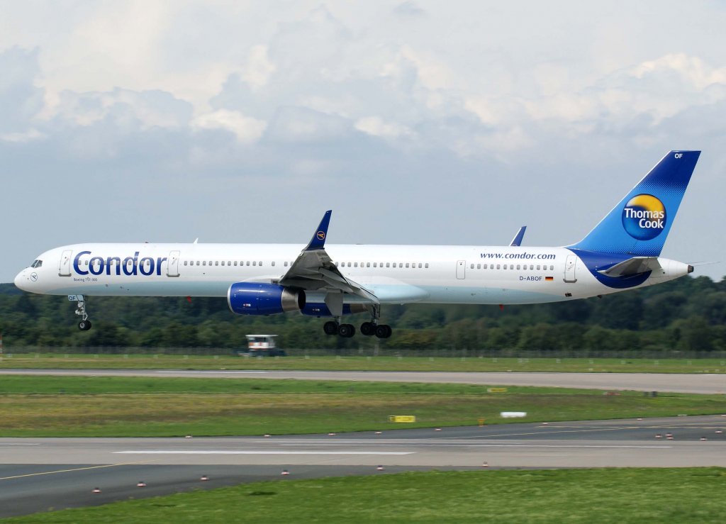 Condor, D-ABOF, Boeing 757-300 WL, 2010.08.28, DUS-EDDL, Dsseldorf, Germany 

