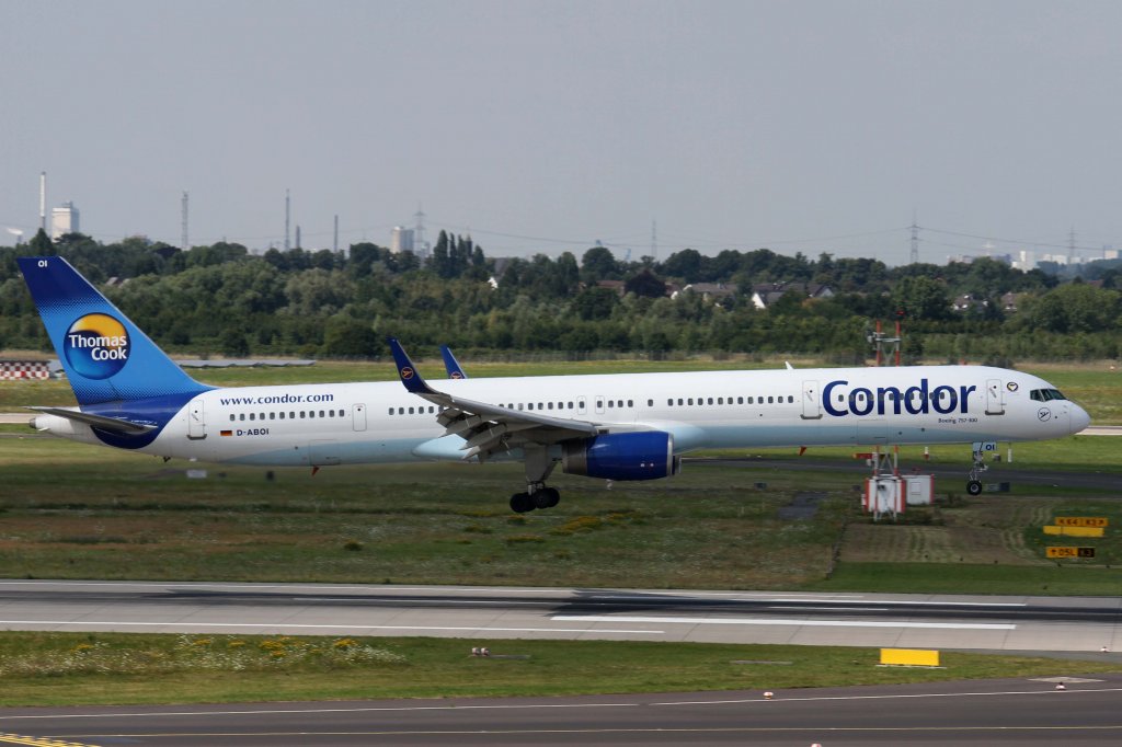 Condor, D-ABOI, Boeing, 757-300 wl, 11.08.2012, DUS-EDDL, Dsseldorf, Germany 