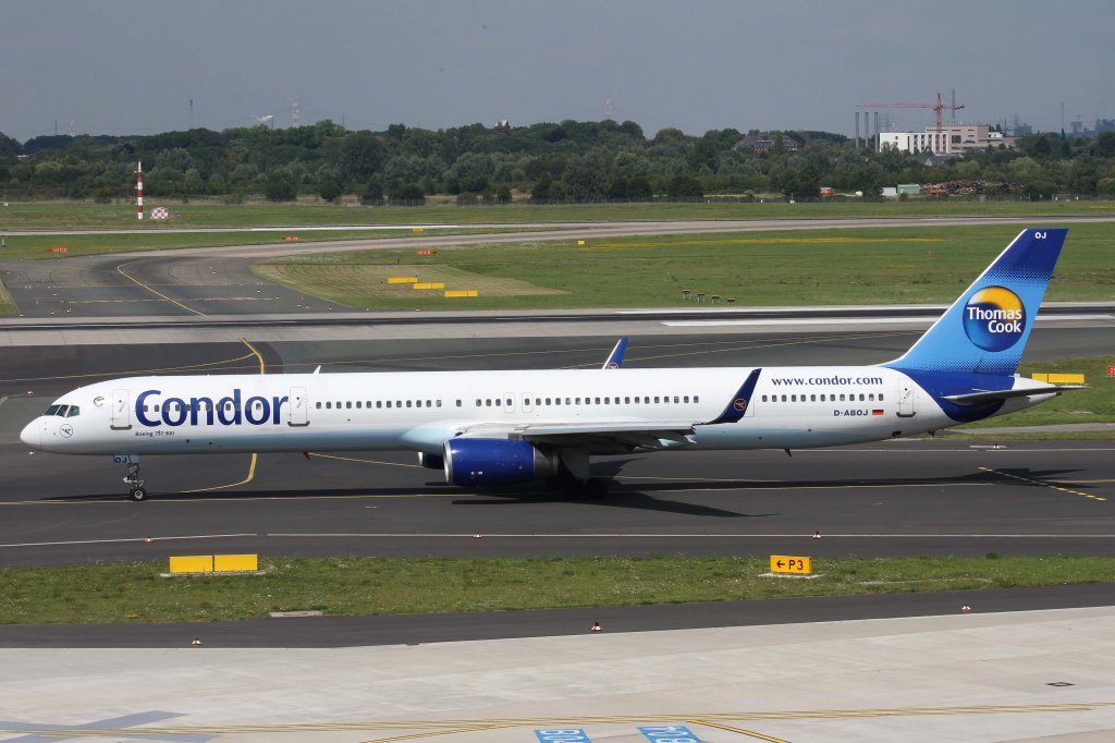 Condor, D-ABOJ, Boeing, 757-300 wl, 11.08.2012, DUS-EDDL, Dsseldorf, Germany 

