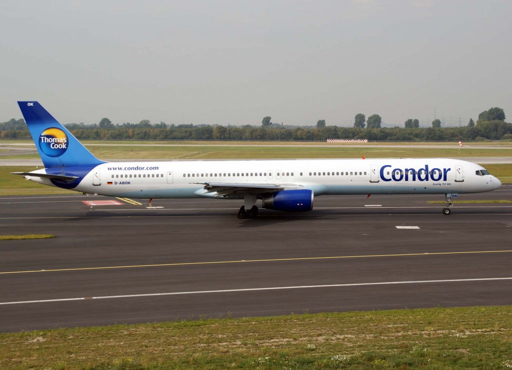 Condor, D-ABOK, Boeing 757-300, 2009.09.09, DUS, Dsseldorf, Germany