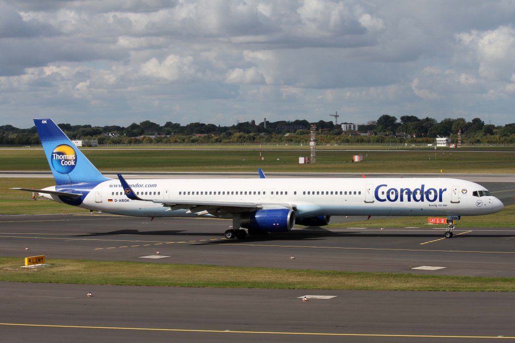 Condor, D-ABOK, Boeing, 757-300 wl, 22.09.2012, DUS-EDDL, Dsseldorf, Germany