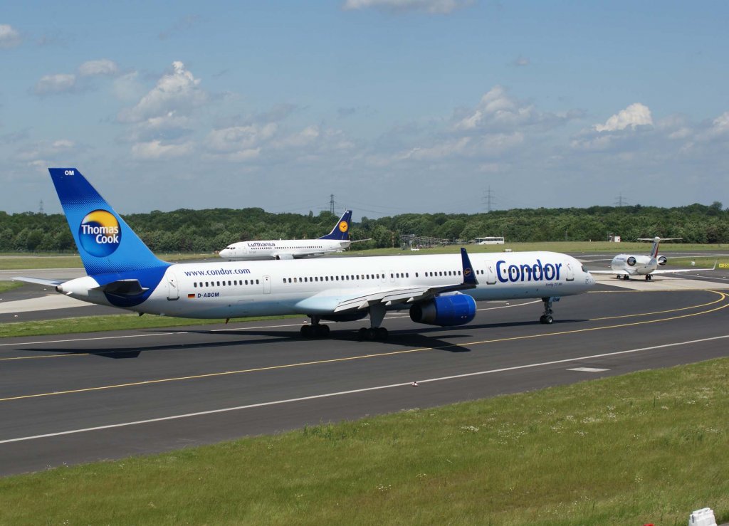 Condor, D-ABOM, Boeing 757-300 WL, 2010.06.11, DUS-EDDL, Dsseldorf, Germany 

