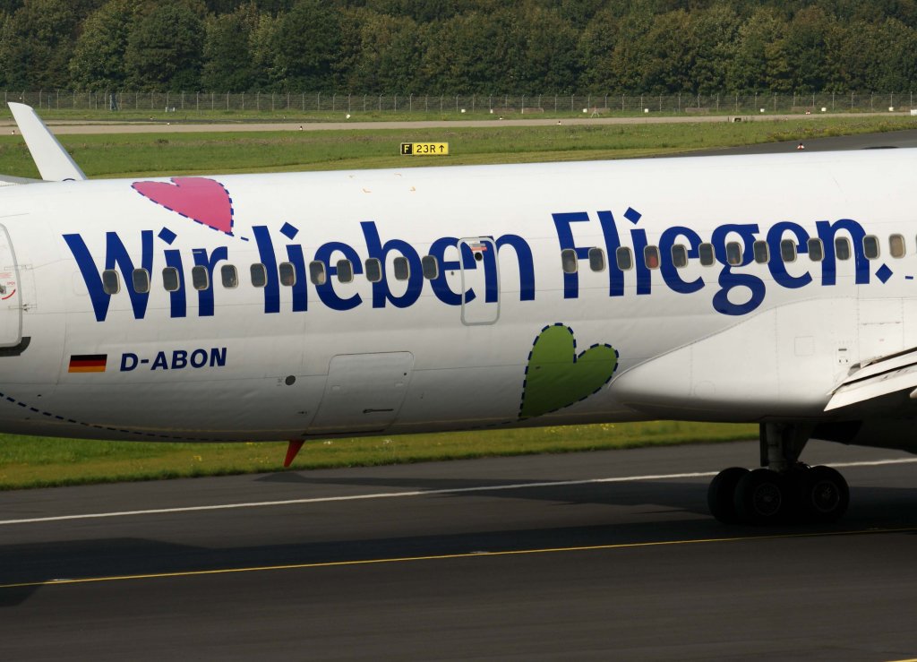 Condor, D-ABON, Boeing 757-300 WL (Wir lieben Fliegen),2010.09.23, DUS-EDDL, Dsseldorf, Germany

