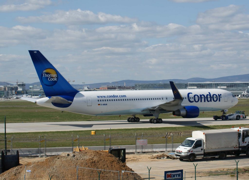 Condor, D-ABUB, Boeing 767-300 ER, 2010.04.10, FRA, Frankfurt, Germany