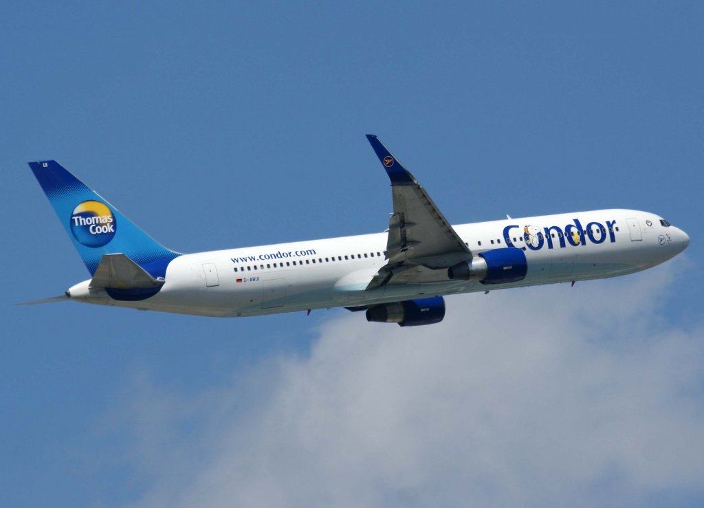 Condor, D-ABUI (Peanuts-Sticker), Boeing 767-300 ER, 02.08.2011, FRA-EDDF, Frankfurt, Germany
