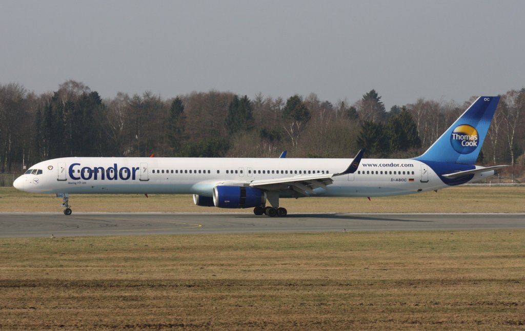 Condor,D-ABOC,(c/n 29015),Boeing 757-330,16.03.2012,HAM-EDDH,Hamburg,Germany