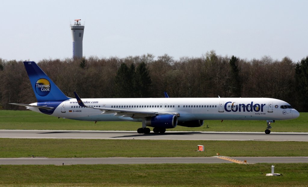 Condor,D-ABOE,Boeing 757-330 (WL),09.04.2011,HAM-EDDH,Hamburg,Germany