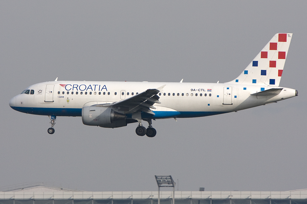 Croatia Airlines, 9A-CTL, Airbus, A319-112, 02.04.2010, FRA, Frankfurt, Germany 

