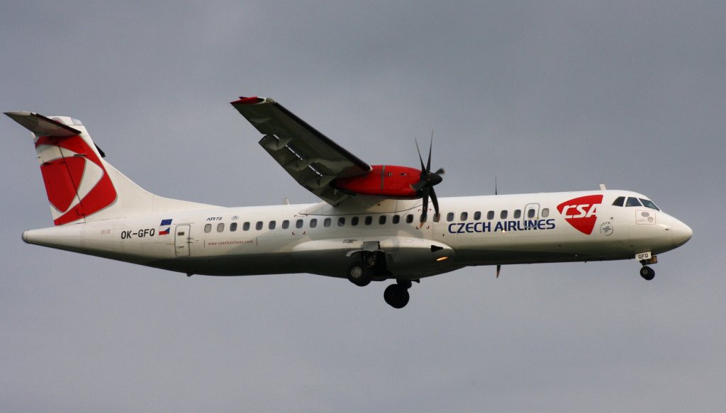 Czech Airlines (CSA),OK-GFQ,(c/n 674),ATR 72-500,24.05.2013,HAM-EDDH,Hamburg,Germany