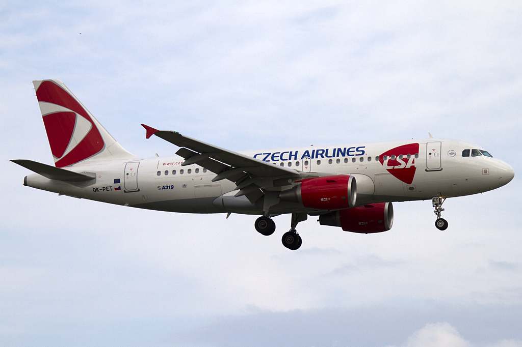 Czech Airlines, OK-PET, Airbus, A319-112, 04.04.2011, DUS, Dsseldorf, Germany

