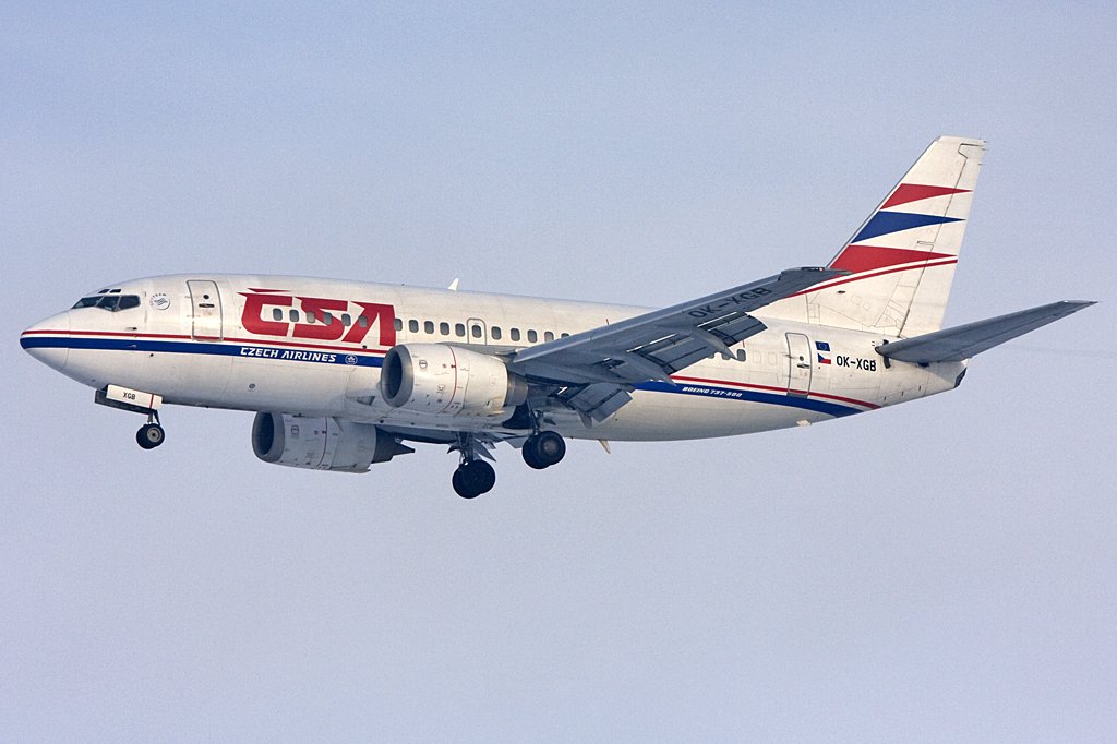 Czech Airlines, OK-XGB, Boeing, B737-436, 10.01.2010, PRG, Prag, Czechoslovakia 

