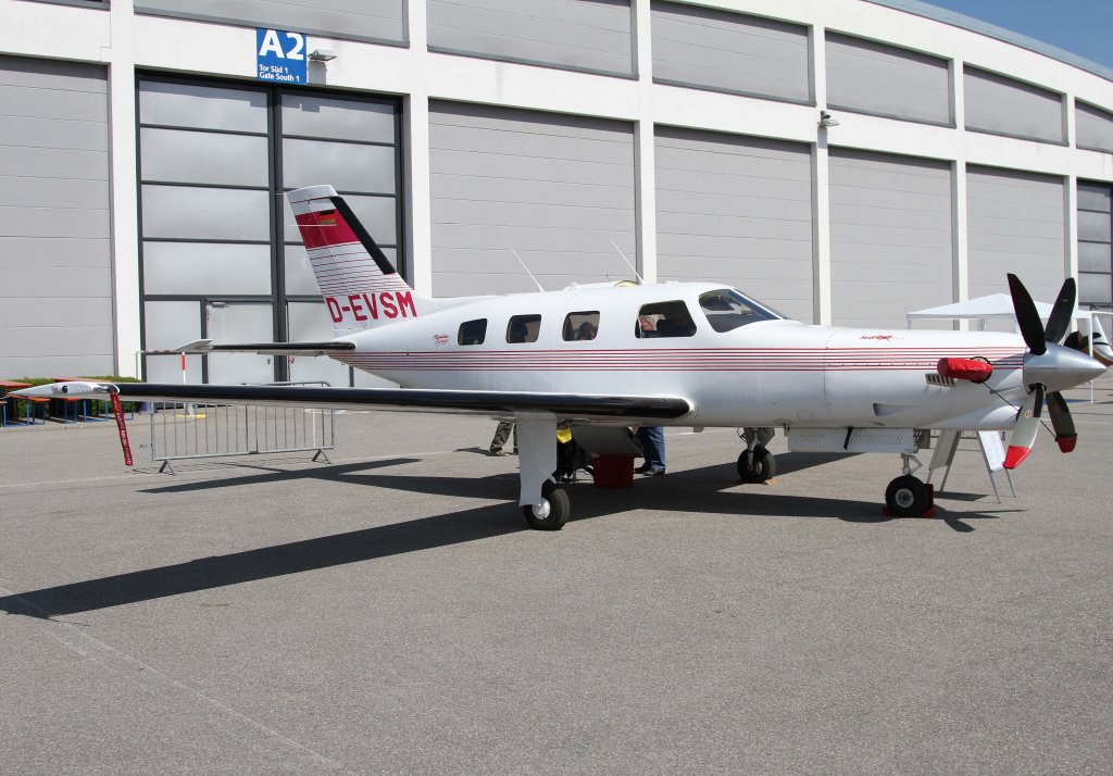 D-EVSM, Piper, PA-46-350 P Malibu Mirage, 24.04.2013, Aero 2013 (EDNY-FDH), Friedrichshafen, Germany