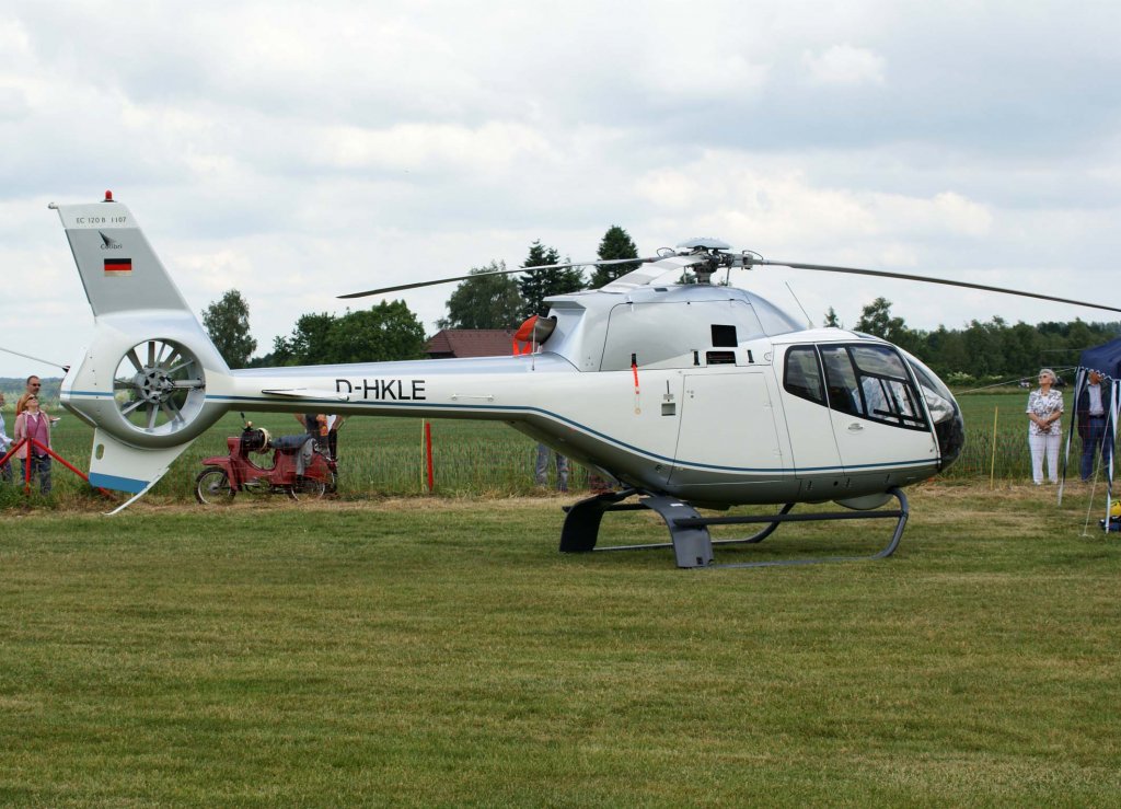 D-HKLE, Eurocopter EC-120 B Colibri, Fleuren Elektro Technik, 2009.05.31, EDLG, Goch (Asperden), Germany