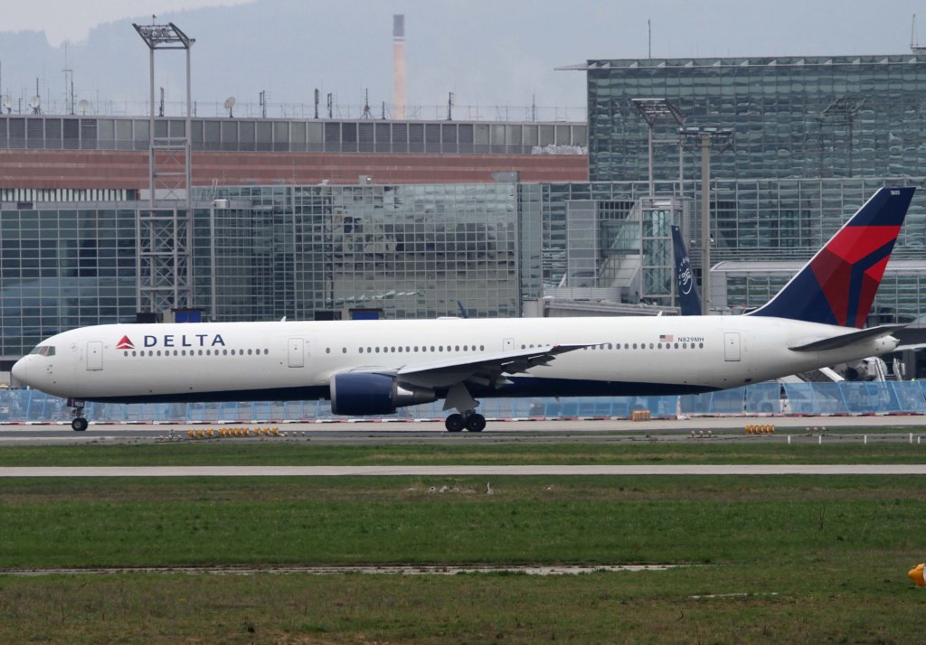 Delta Airlines, N829MH, Boeing, 767-400 ER, 21.04.2013, FRA-EDDF, Frankfurt, Germany